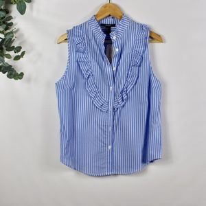 Forever 21 Sleeveless Striped Blouse